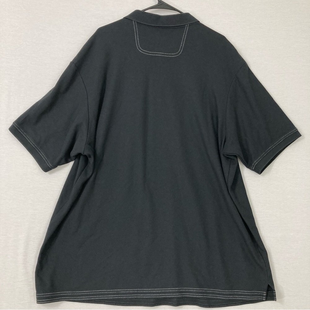 Tommy Bahama Black Supima Cotton Stretch Short Sleeve Polo Shirt XXL - Picture 7 of 9